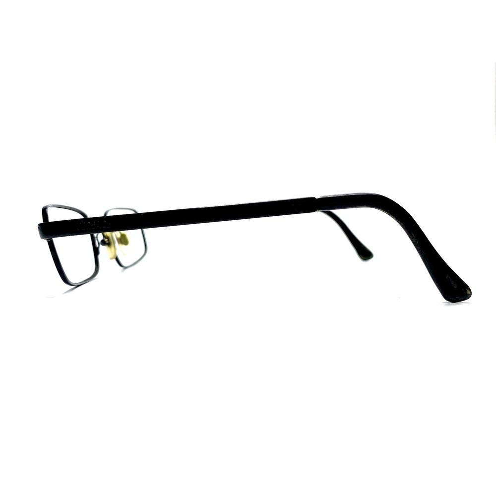 Versace Black Metal Rectangular Glasses Italy MOD 1001 1009 52 19 135 - Picture 3 of 8